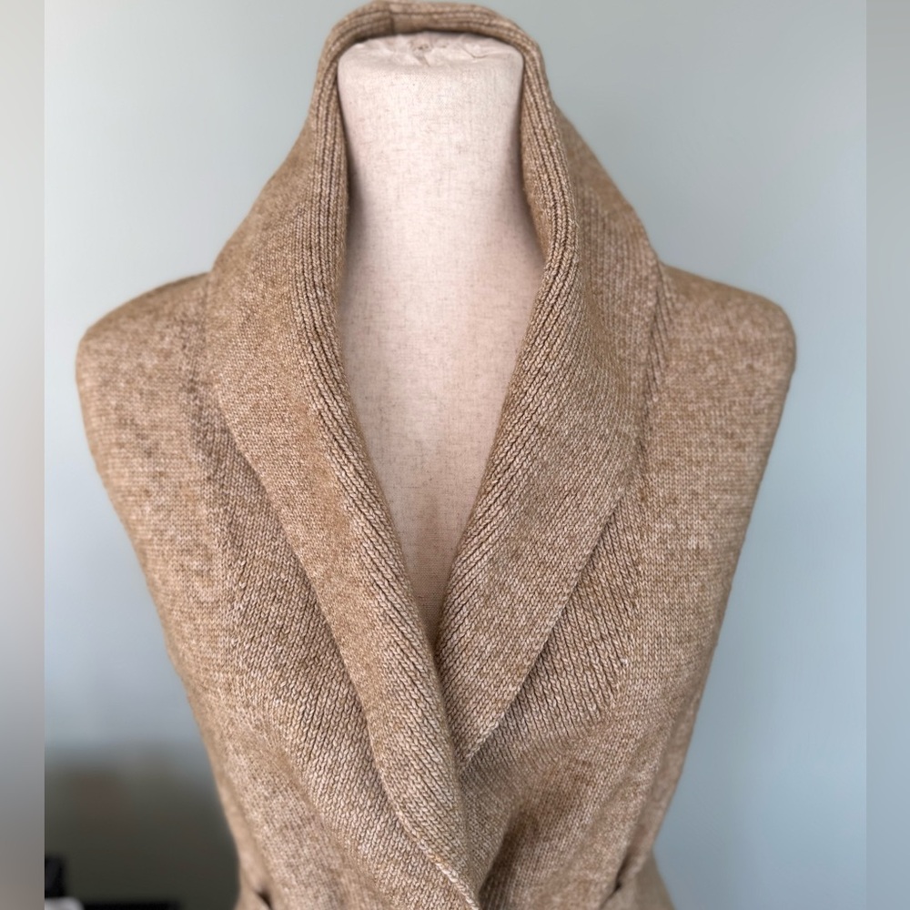 White House Black Market Beige Knit Cardigan - Picture 2 of 16